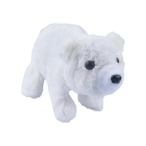 TIELUTT Bear Interactive Electronic White Bear Ideal Birthday for Children Soft Music Baby Talking Girl Toddler Dancing Kids 3 Months And up Talking Cat for Toddlers