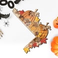 thumbnail image 4 of SUYOLL Wooden Pumpkin Maple Leaf Door Corner Topper Left Autumn Fall Door Frame Decor Thanksgiving Harvest Season Ornament Rustic Home Window Wall Corner Decoration Outdoor Farmhouse Decor, 4 of 4