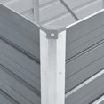 thumbnail image 3 of vidaXL Garden Raised Bed Galvanised Steel 100x40x77 cm Grey, 3 of 4