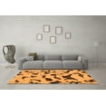 thumbnail image 3 of Ahgly Company Indoor Rectangle Abstract Orange Modern Area Rugs, 2' x 3', 3 of 4