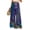 Dark Purple, variant on Women’s Summer Loose Floral Wide Leg Pants with Elastic Waist Drawstring and Pockets Lightweight Casual Trousers Beige L