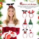 thumbnail image 3 of ColoMX 6 diademas navideñas: diademas navideñas - Aros para el pelo con forma de árbol de Navidad y reno - Artículos para fiestas de temporada, 3 of 7