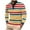 Yellow, variant on Maean Men Striped Shirts Collared Long Sleeve Pullover Tops Classic Buttons Neck Basic Golf Shirt