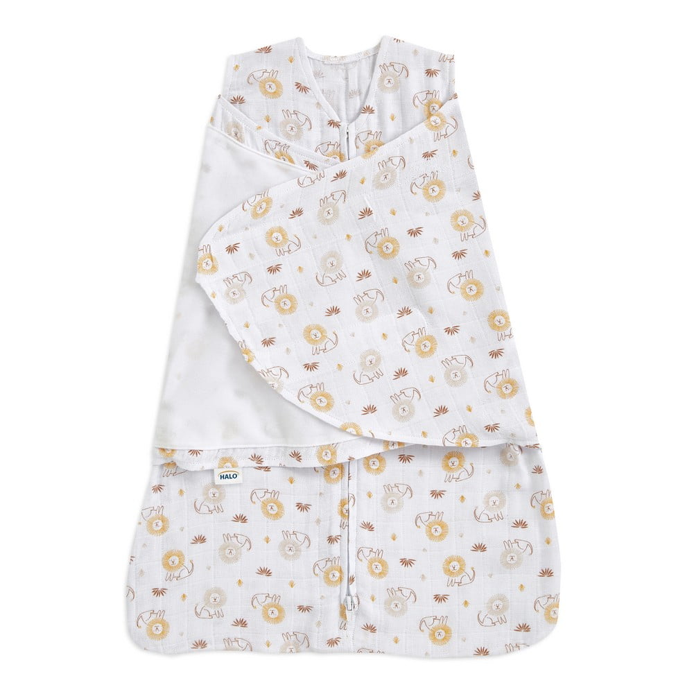 Halo Cotton Sleepsack Swaddle Lions (Small, 13-18 lbs