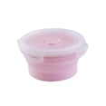 thumbnail image 2 of YAOMOBB Airtight Lunch Container Round Silicone Lunch Box Microwave Safe Foldable Sealed Lid Portable Bento Food Container for Kitchen, 2 of 7