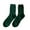 Green, variant on Mightlink 1 Pair Women Socks Thick High Elasticity Rhombus Texture Middle Tube Breathable Keep Warm Solid Color Autumn Winter Ladies Thermal Long Socks for Daily Wear
