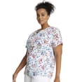 thumbnail image 4 of Cherokee Prints Scrubs Top For Women V-Neck Print CK616, XL, Paws For A Cause, 4 of 5
