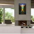 thumbnail image 4 of Epic Graffiti 'Shaman Fire' by Jan Kasparec, Canvas Wall Art, 26"x40", 4 of 8
