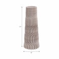 thumbnail image 4 of Modern 3D Printed Porcelain Vase for Living Room Decor - Decorative Home Accent for Bedroom and Office Styling - Tall Flower Vase for Coffee Table and House Styling - 17", Tan & Ivory, 4 of 12