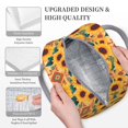 thumbnail image 3 of Disketp Bohemian Sunflower Bolsa Térmica para Almuerzo, Lonchera con Abertura Amplia y Gran Capacidad, Organizador Reutilizable para Mujeres, Hombres y Adultos, 3 of 6