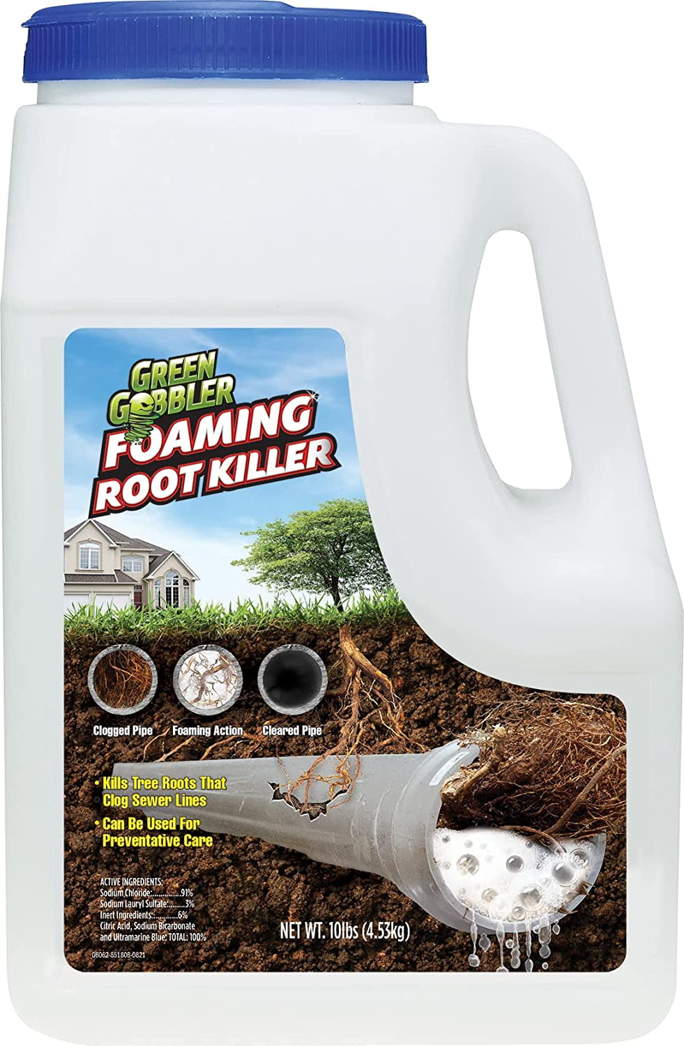 FOAMING Root Killer 10 Pound Kills Tree Roots in Pipes & Sewer Lines