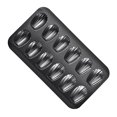thumbnail image 2 of Decodeary Non-Stick Mold For Cake Easy To Clean Beautiful Cakes Dishwasher Safe Carbon Steel Baking Cake Mold black, 2 of 6