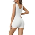 thumbnail image 3 of INSPIRE CHIC Women's Tummy Control Bodysuits U Back Shapewear Butt Lifter Shorts Sculpting Full Body Shaper XL White, 3 of 5