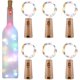 thumbnail image 1 of Cadena de luces LED para botellas, 2 m, 20 LED, luz para botellas, luz LED para tapa de botella, impermeable, alambre plateado flexible, decoración para fiestas, bodas (colorido), 1 of 5