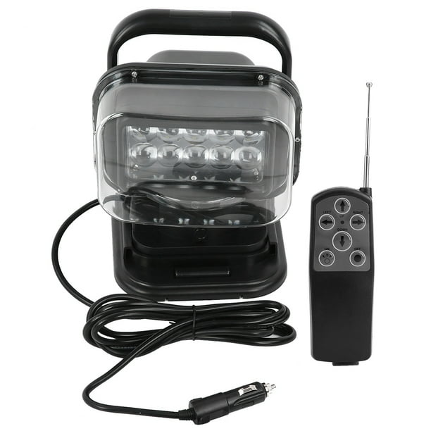 Foco de búsqueda LED de 50 W con control remoto y base magnética, foco de 360 grados para coches, universal.