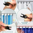 thumbnail image 6 of Pack of 100 Curtain Clips, Black Curtain Clips with Hooks, Stainless Steel Small Curtain Clips, Metal Curtain Clips, Hanging Curtain Clip for Bedroom, Home Decoration, 6 of 7