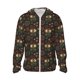 thumbnail image 1 of Fotbe Boho Owl Chaqueta con Protección Solar UPF 50+ para Hombre y Mujer, Camisa con Capucha y Bolsillos-Small, 1 of 7