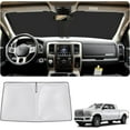 thumbnail image 1 of GHSDFBB Car Windshield Sun Shade Foldable,Sun Protection for Car Front Windshield,Sun Protector for UV Ray,Car Interior Accessories for Sun Heat,Fit for 2019-2024 Dodge RAM 1500, 1 of 7