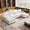 White, variant on Walsunny Modern U-Shaped Sectional Sleeper Sofa with 4 Deep Seat, Modular Cloud Oversized Sofa Couch with Chenille Fabric & Double Chaise for Apartment, Khaki