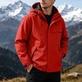 thumbnail image 5 of Guluxicc Athletic Jackets with Zip Pockets for Men Waterproof Wind Resistant Drawstring Full Zipper Long Sleeve Hooded Jackets for Outdoor Hiking Wear Summer Fall Casual Jackets, 5 of 8