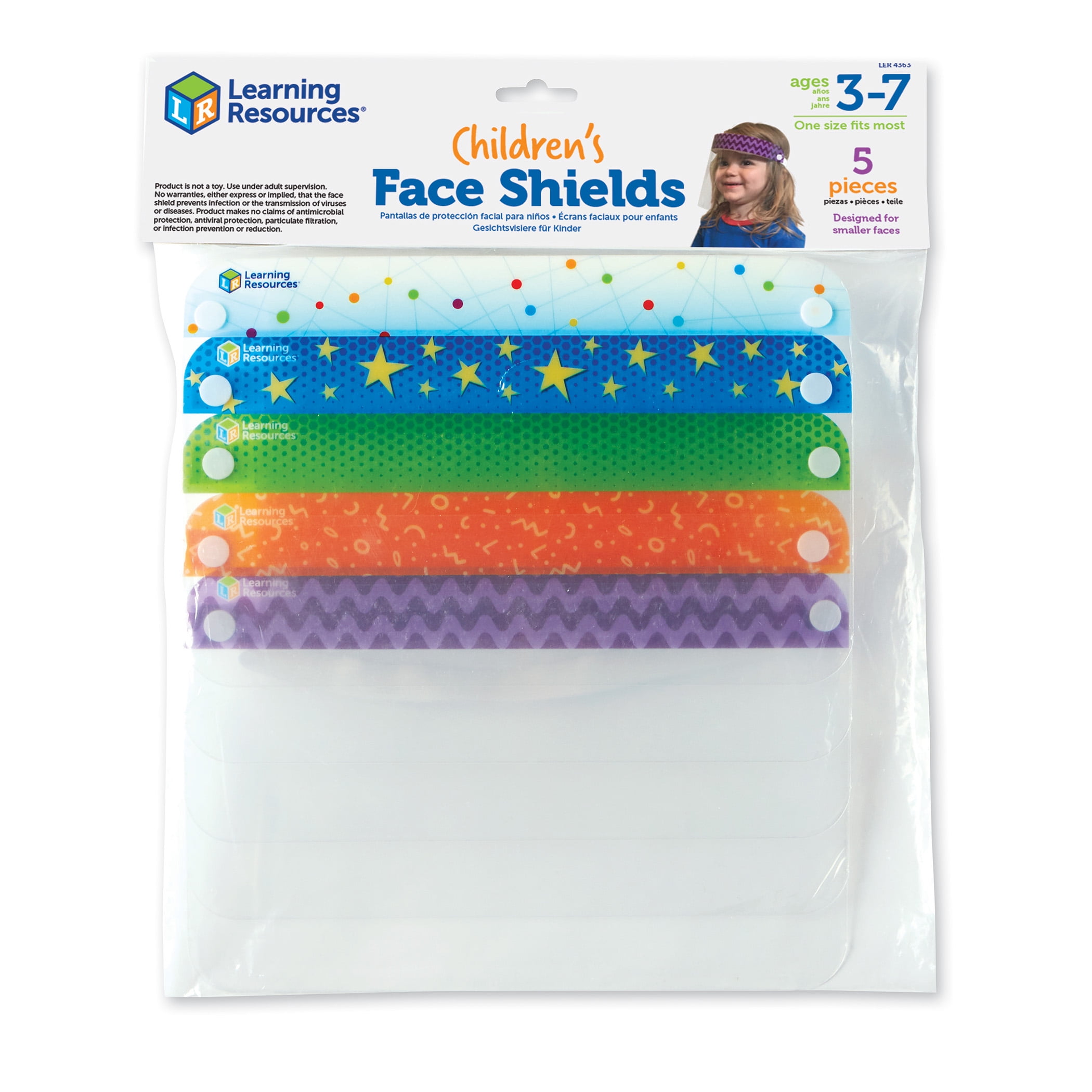 Children Safety Full Face Shield Clear Protector Anti-Splash School Kindergarten 