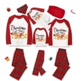 thumbnail image 1 of Pijamas familiares navideños a juego, conjuntos de pijamas a cuadros blancos y negros para mascotas, Navidad en julio, 1 of 4