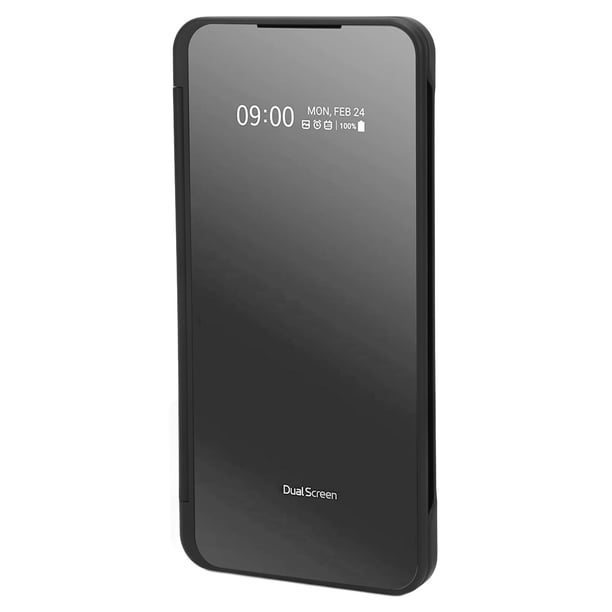 Estuche de Doble Pantalla, Estuche Plegable Para Teléfono de Doble Pantalla Negro para V60