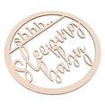thumbnail image 2 of OUNONA Baby Sleeping Door Sign Elegant Decor for Baby Room Nursery Decoration Khaki Color 7.8 x 5.9 Inches, 2 of 6