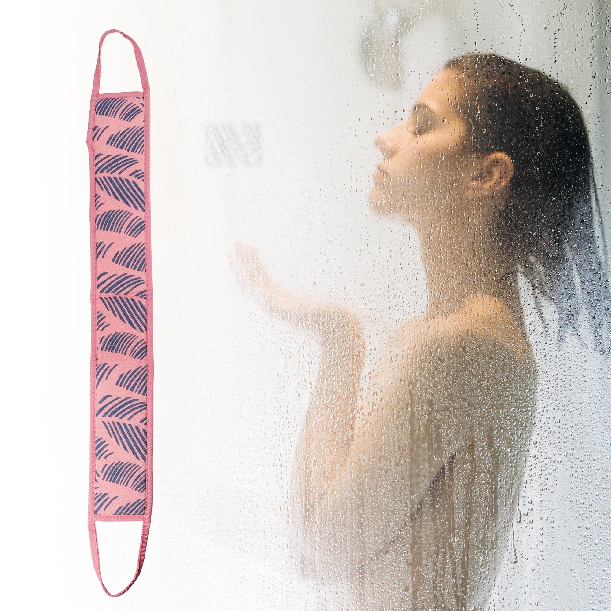 Unique Bargains Bath Shower Loofah Sponge Bath Sponge Pink