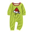 thumbnail image 1 of Moonsky| 2025 Flannel Christmas Pajamas For Family Parent-child Warm Christmas Set Red Santa Hat Printed Home Wear Pajamas Two-piece Mom Set Matching Christmas Pjs For Family 12 Months, 1 of 3