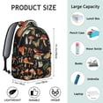 thumbnail image 6 of Stylish Mushroom Design Backpack for School and College, Spacious Bookbag with Laptop Sleeve, Comfortable Daily Carry Pack, Perfect Gift Idea for Students and Teens, 6 of 6