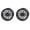 Machined/Black, variant on Faria Boat Volt Gauge VP0132A | 2 Inch Silver Black 20 - 32