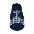 thumbnail image 4 of Vibrant Life Blue Plaid Fleece Hooded Jacket, Size Medium, 4 of 9