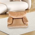 thumbnail image 4 of Coffee Washable Pet Couch Bed For Cats And Small Dogs With Non Slip Bottom And Pu Leather Upholstery Raised Edges For Comfort And Support, 4 of 5
