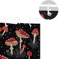 thumbnail image 5 of Red Mushroom Shower Curtains Waterproof Fabric Shower Curtain Bathroom Decoration with Hooks Washable Bathroom Shower Curtains 60x72 Inch, 5 of 6