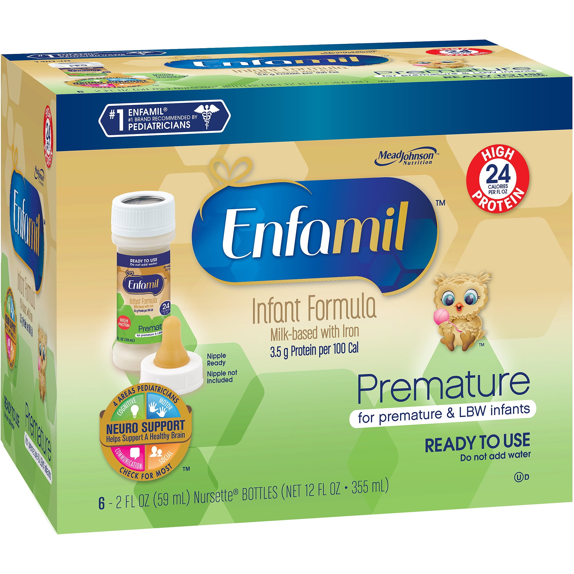 Enfamil Premature with Iron Nursette 24 Cal RTU