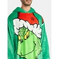 thumbnail image 5 of Dr. Seuss The Grinch Men's and Big Men's Oversized Plush Sleeper Hoodie, One Size Fits Most, 5 of 6