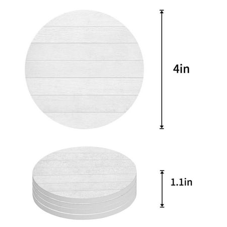 

KXMDXA FAITH Independence Day American Flag Set of 8 Round Coaster for Drinks Absorbent Ceramic Stone Coasters Cup Mat with Cork Base for Home Kitchen Room Coffee Table Bar Decor