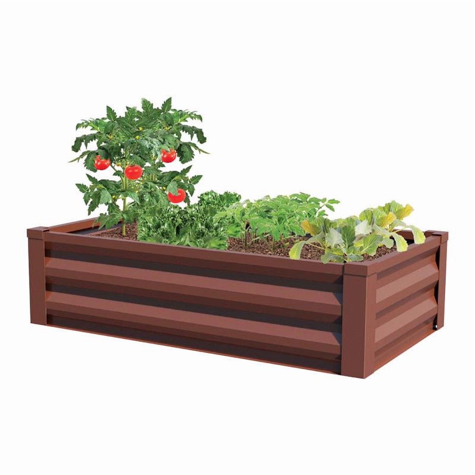 Panacea 83393 Steel Raised Garden Bed, Elevated Planter Box, Galvanized Planter Large