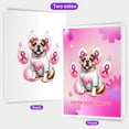 thumbnail image 2 of Faith Love Hope Bulldog Breast Cancer Awareness Survivor 5x7in Folded Greeting Card Dog Lover Gifts Idea Single Note Card with Envelope - 02017, 2 of 5