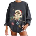 thumbnail image 2 of Pntutb Mujer Navidad Casual Manga Larga Cuello Redondo Impreso Señoras Sudadera tops Pntutb Pntutb-3085, 2 of 7