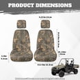 thumbnail image 6 of KUIFORTI Cute Camouflage UTV Seat Covers Seats Cover with Headrest Covers Comfortable Elastic Fabrics Outdoor Seat Cover Set Compatible with Rhino 700 660 450 2004-2021, 6 of 6