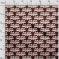 thumbnail image 3 of oneOone Cotton Silk Maroon Fabric Elephant Craft Projects Decor Fabric Printed By The Yard 42 Inch Wide, 3 of 5