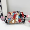 thumbnail image 2 of Green Oxford Cloth Rabbit Mini Crossbody Bag with Adjustable Shoulder Strap - Compact 20x13x7cm Lightweight 0.1kg Small Square Shoulder Purse, 2 of 5