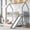 Gray, variant on Twin/Full Bunk Bed | Slide and Ladder for Space Efficiency | Secure Sleep with Full-length Guardrail