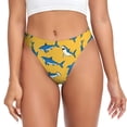 thumbnail image 1 of Balery Shark Print Tangas de Algodón para Mujer con Estampado – Ropa Interior Sexy, Transpirable, G-string-XX-Large, 1 of 6