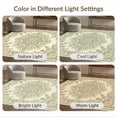 thumbnail image 7 of ODIKA 8'x10' Washable Area Rug Retro Distressed Farmhouse Faded Scroll Border Botanical Vintage Flowing Dynamic for King Size Bedroom Under Bed, Master Suite, Non-Shedding, Easy Care, 7 of 7