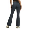 thumbnail image 4 of ValueVibe Flared Yoga Pants for Women Bootcut Yoga Leggings High Waisted Tummy Control Stretch Workout Leggings, Gray XL, 4 of 6