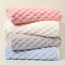 EazyTech Soft Thick Bath Towels Absorbent Shower Towel Quick-Dry & Safe for Bathroom Convenient Hanging Loop Design | 28"x55"​ Pink