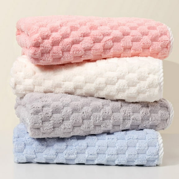 EazyTech Soft Thick Bath Towels Absorbent Shower Towel Quick-Dry & Safe for Bathroom Convenient Hanging Loop Design | 28"x55"​ Blue